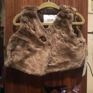 Cute faux fur vest